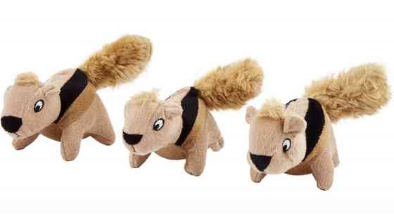 Мягкие игрушки пищалки для собак Белки 3 штуки Outward Hound Hide-A Refill Animalsl (Аутвард Хаунд) Запорожье