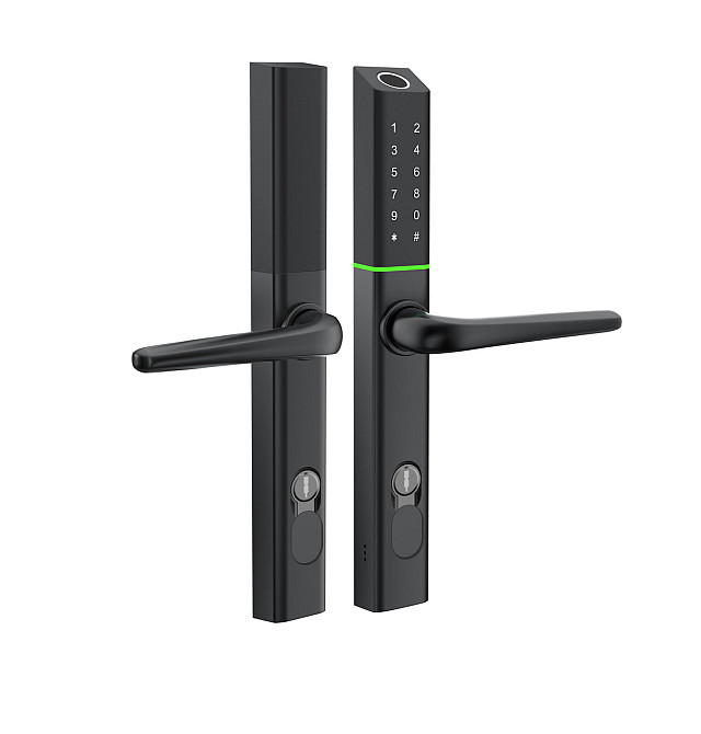 Розумний дверний біометричний замок SEVEN LOCK SL-7763BF black Київ - фото 2