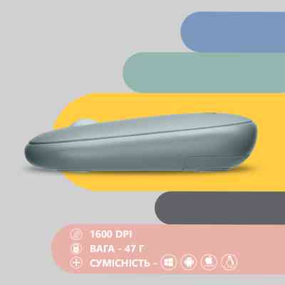 Мышка 2E MF300 Silent Wireless/Bluetooth Ashen Green (2E-MF300WGN) Винница