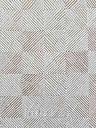 Обои виниловые на флизелине AdaWall Beta 1.06х10 геометрия фигуры квадраты бежевые 3д 1103-3 Киев