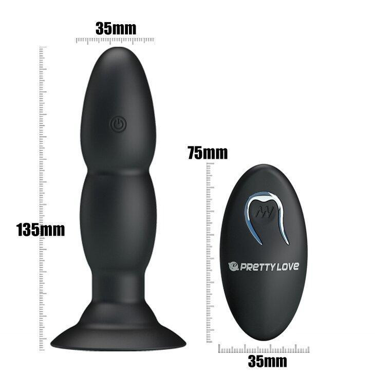 Анальний стимулятор з вібрацією і ротацією BI-040052W Sex Aura Київ - фото 7