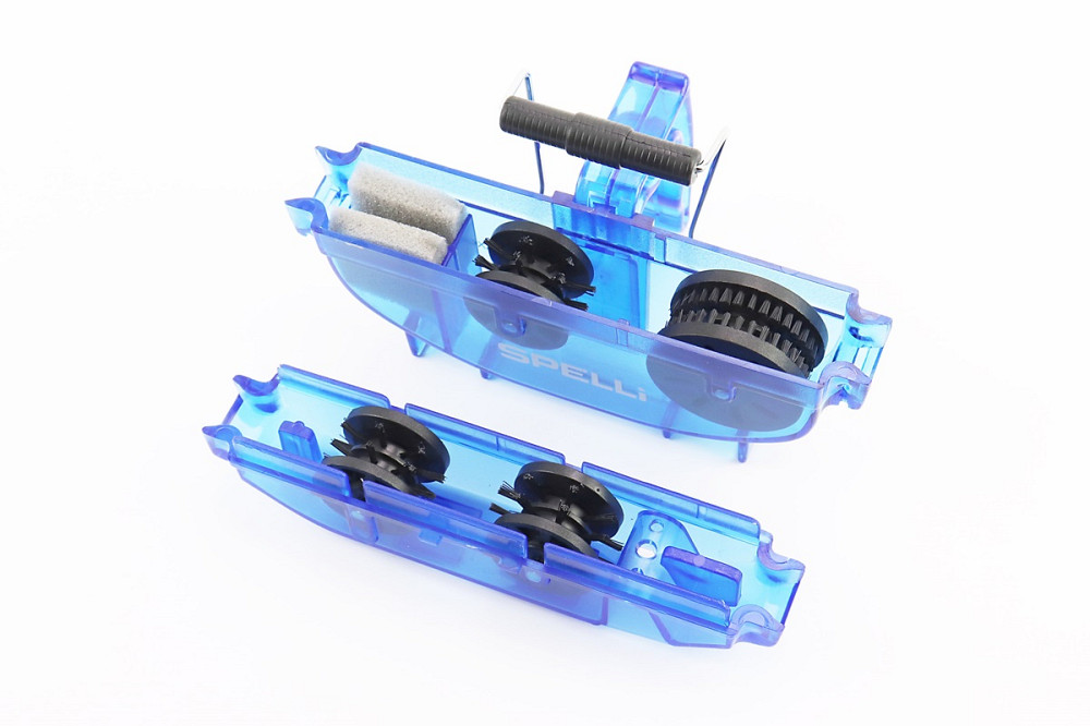 Мийка ланцюга з ручкою, 4 очищаючі ролика, велика, синя SBT-791 Киев - изображение 2