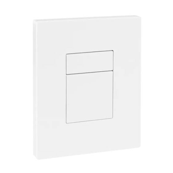 Панель змиву пластикова Koer KT-0607-03 157x198x3mm, кнопка квадратна (колір білий) (KR5714) Київ