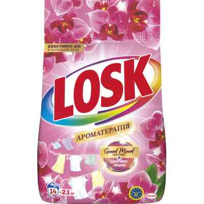 Пральний порошок Losk Ароматерапія Ефірні масла та аромат Малазійської квітки 2.1 кг (9000101805369) Вінниця