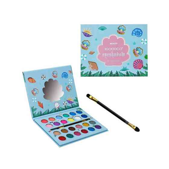 Детская палетка теней для век LK2973, 24 цвета, с кисточкой Винница