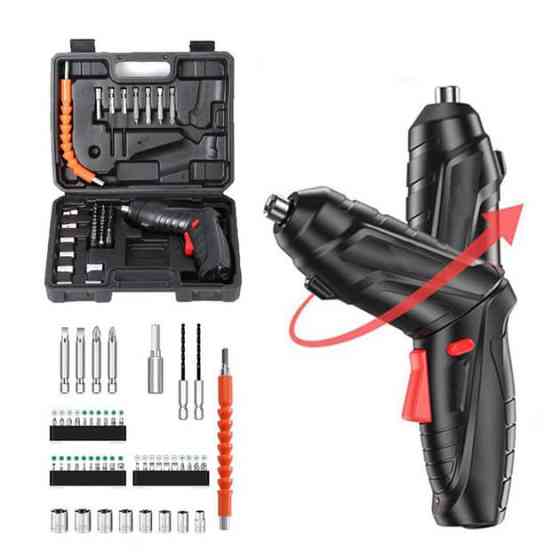 Шуруповерт аккумуляторный с насадками 47 предметов в кейсе отвертка аккумуляторная в чемодане EP-25 Львов