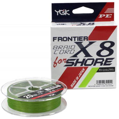 Шнур YGK Frontier Braid Cord X8 150m Green 2.0/0.235mm 30lb/13.5kg (5545.02.99) Вінниця - фото 1