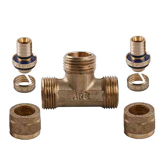 Тройник с наружной резьбой APE ITALY 733 L 16x1/2″x16 (000000860) Киев