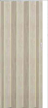 Двері гармошка глуха DiCi Doors  "Горіх світлий"  820х2030х6мм DiCi-6 №103 Дніпро