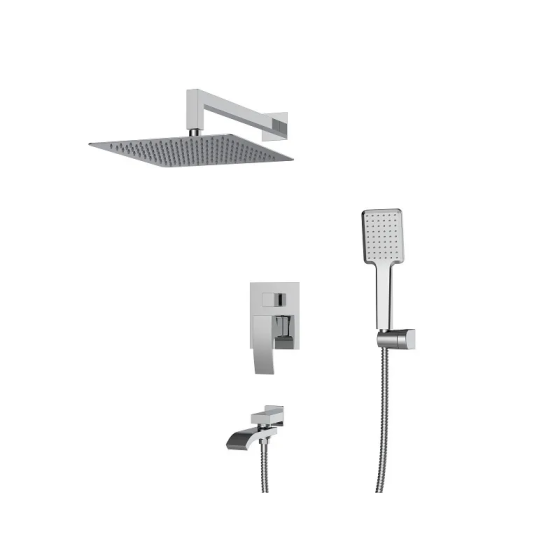 Встраиваемая душевая система со смесителем Koer KB-66007-01 (Цвет хром) (KR3464) Киев