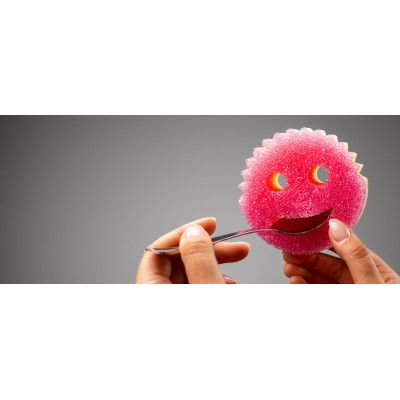 Губки кухонные Scrub Daddy Scrub Mommy Розово-фиолетовая 1 шт. (5060481022040) Винница - изображение 4