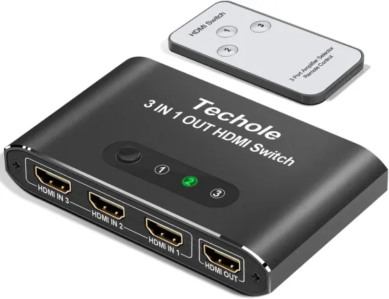 Перемикач Switch Techole HS301 3 in 1 out HDMI Луцьк