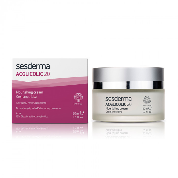 Сесдерма Acglicolic 20 Крем поживний з гліколевою кислотою Sesderma Acglicolic 20 Nourishing cream, 50 мл Дніпро - фото 1