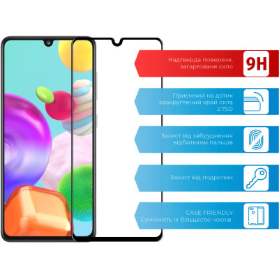 Стекло защитное ACCLAB Full Glue Samsung A41 (1283126508585) Винница - изображение 2