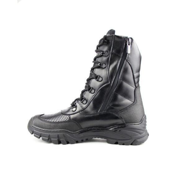 Тактичні берці літні чорні чоловічі, військове взуття з натуральної шкіри, зручні та міцні Львів