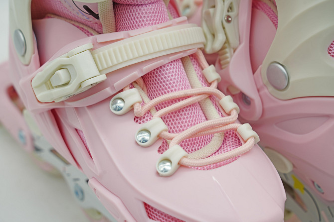 Дитячі ролики з м'якими поліуретановими колесами Scale Sports LF605. LIGHT-PINK. Розмір 34-38 Одеса - фото 3
