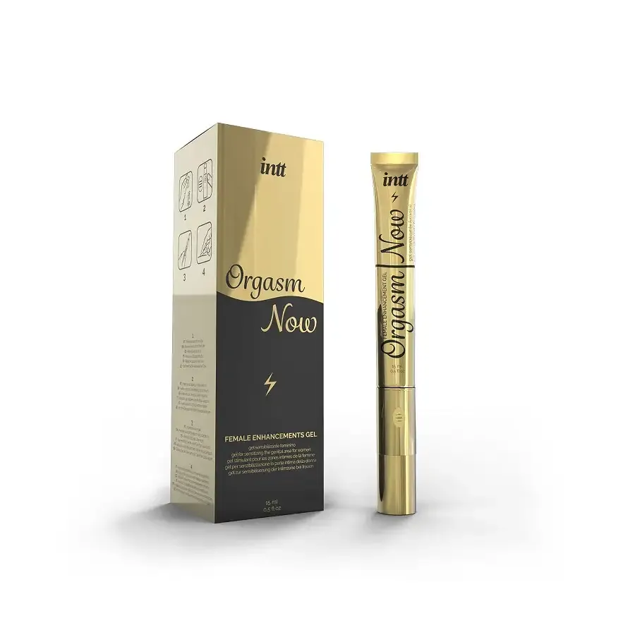 Збуджувальний гель-вібратор для клітора в тубі з вібруючим кінчиком 2-в-1: Intt Orgasm Now (15 мл) Львів - фото 1