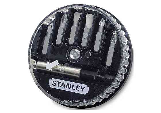 Набір насадок викруткових STANLEY : (SL5-6,5 PH0-1-2 PZ1-2), магнітний тримач 1/4". 7 шт. DW Одеса