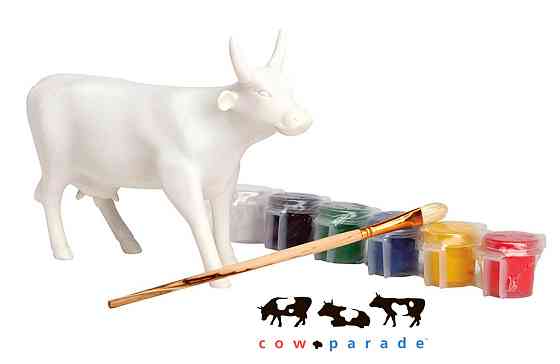 Коллекционная статуэтка корова Paint Your Cow Ровно