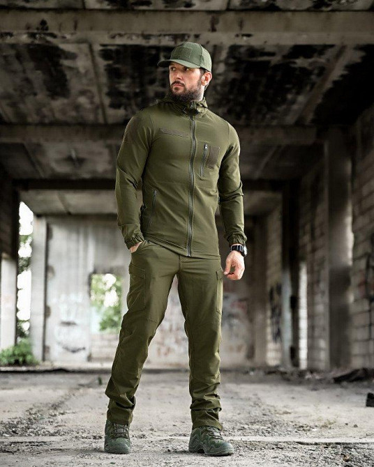 Эластичная тактический костюм agony олива  ВТ6860 Одесса - изображение 1