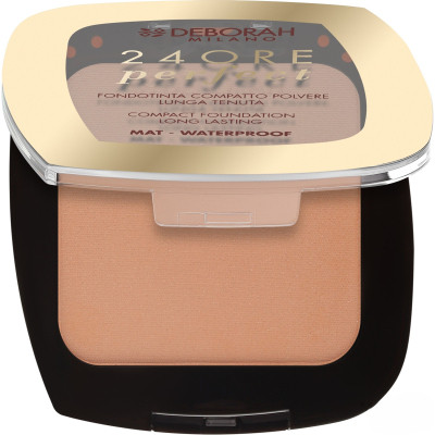 Пудра для обличчя Deborah 24Ore Perfect Compact Foundation Mat Waterproof 04 - Caramel (8009518377354) Вінниця - фото 1