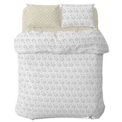 Постельное белье Home Line Цветение трав/горох голубой/бежевый, бязь, полуторный (176875) Винница