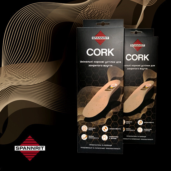 Прочная и износостойкая основа стельки из натурального корка Sunbed Cork 40 Днепр - изображение 1