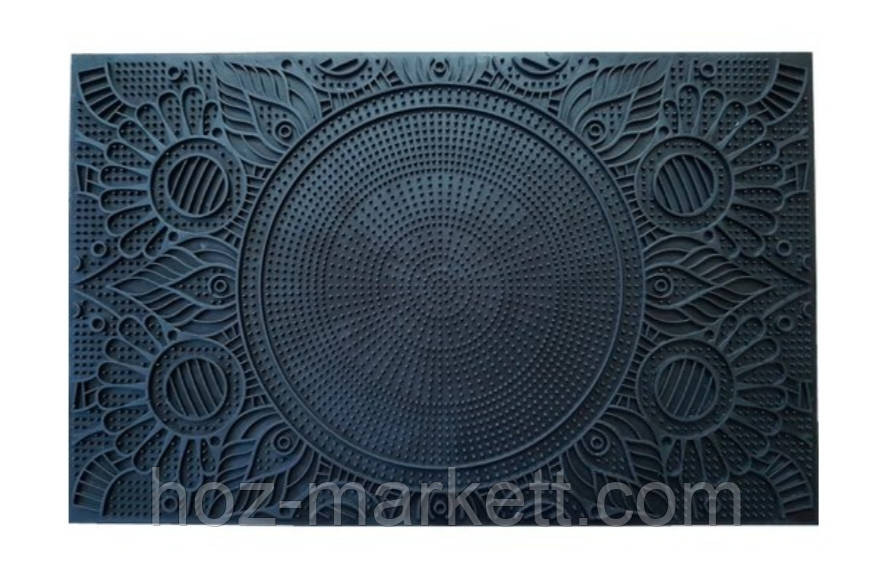 Коврик резиновый придверный  Солнце 58 см х 36.5 см ченый Харьков - изображение 1