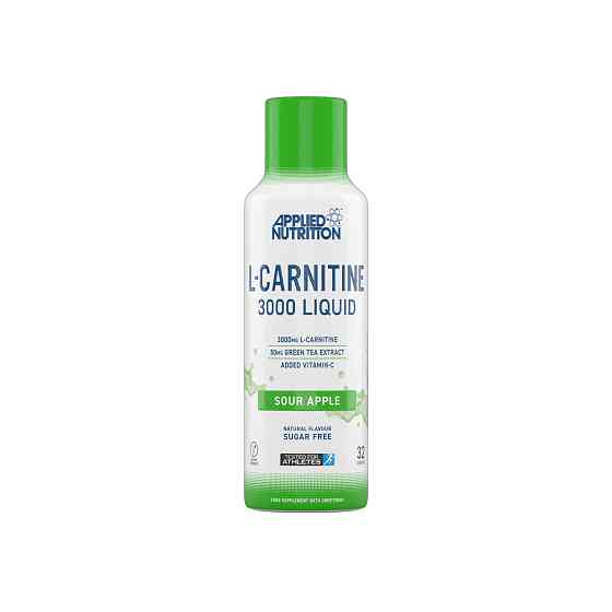 L-карнітин Applied Nutrition L Carnitine 3000 Liquid (480ml - 32 Servings) (Sour Apple) Луцьк