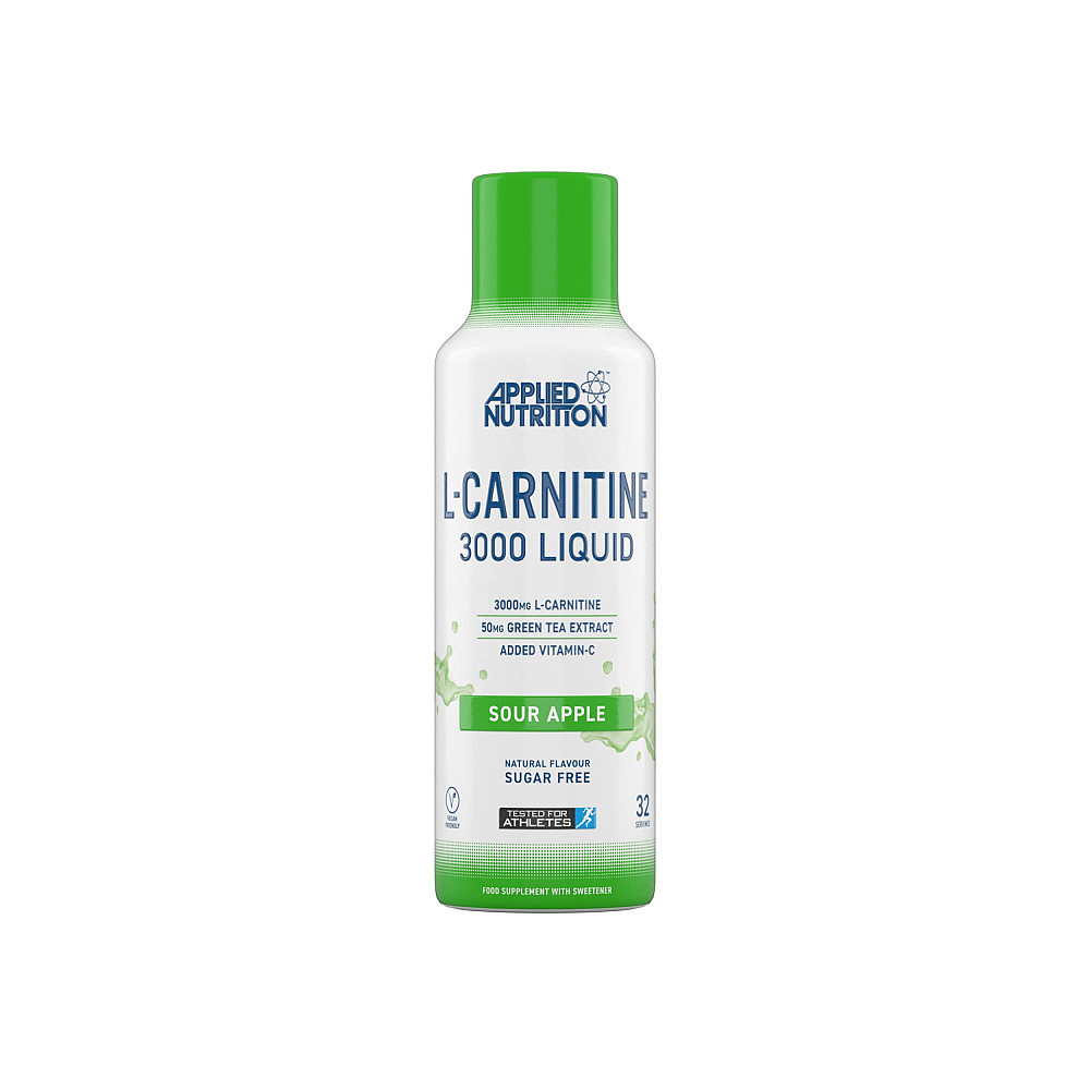 L-карнитин Applied Nutrition L Carnitine 3000 Liquid  (480ml - 32 Servings) (Sour Apple) Луцк - изображение 1