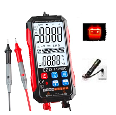 Тестер цифровой FS898C 6000бит автоматический мультиметр АКБ Винница - изображение 2