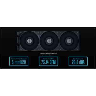 Система рідинного охолодження Lian Li GA II Lite 360R, Black (G89.GA2L36RB.00) Вінниця