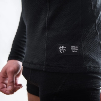 Термокофта Sensor Merino DF LS black 15100021 M (SM11M-black-M) Винница - изображение 5