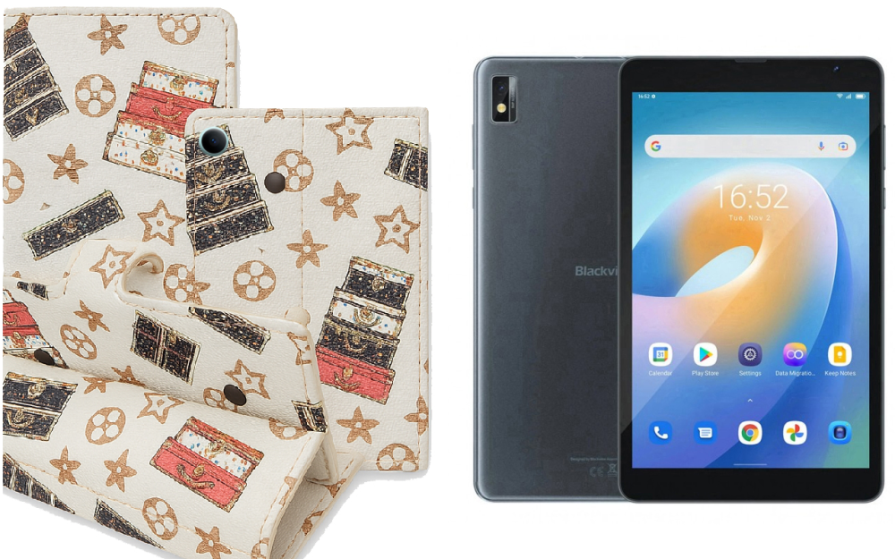 Книжка-трансформер для планшета Blackview Tab 11, Tab 11 Se, колір Black Lyi White Київ - фото 1