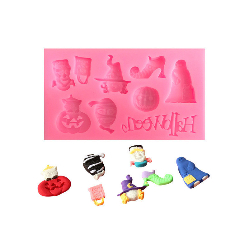 Молд Хэллоуин силиконовый 60 на 102 мм розовый Киев - изображение 3