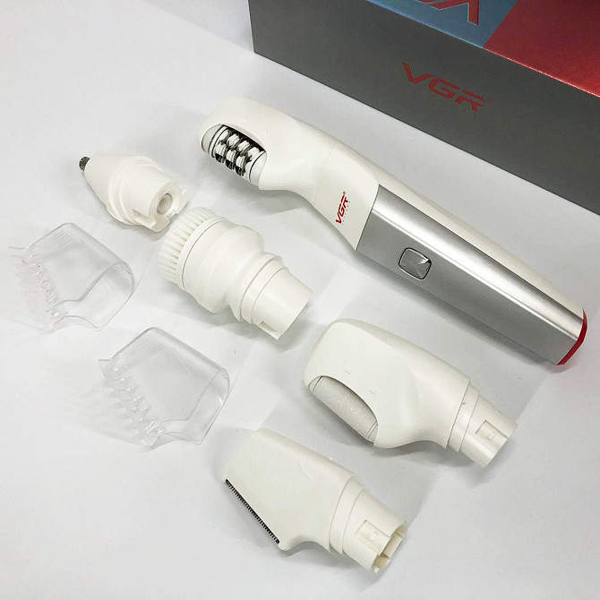 Эпилятор VGR 5 в 1 V-752, 5 насадок. NX-682 Цвет: красный Киев - изображение 3