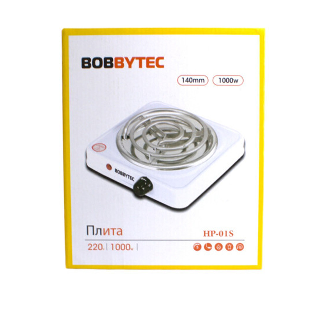 Настільна електроплита на одну конфорку 1000Вт,HP-01S SBR Київ - фото 7