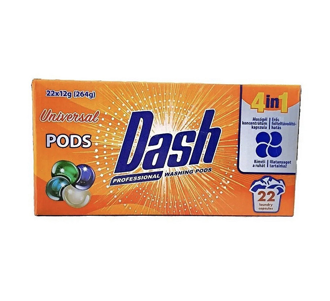 Капсули для прання універсальні Dash 4in1 22 шт Виноградів - фото 1