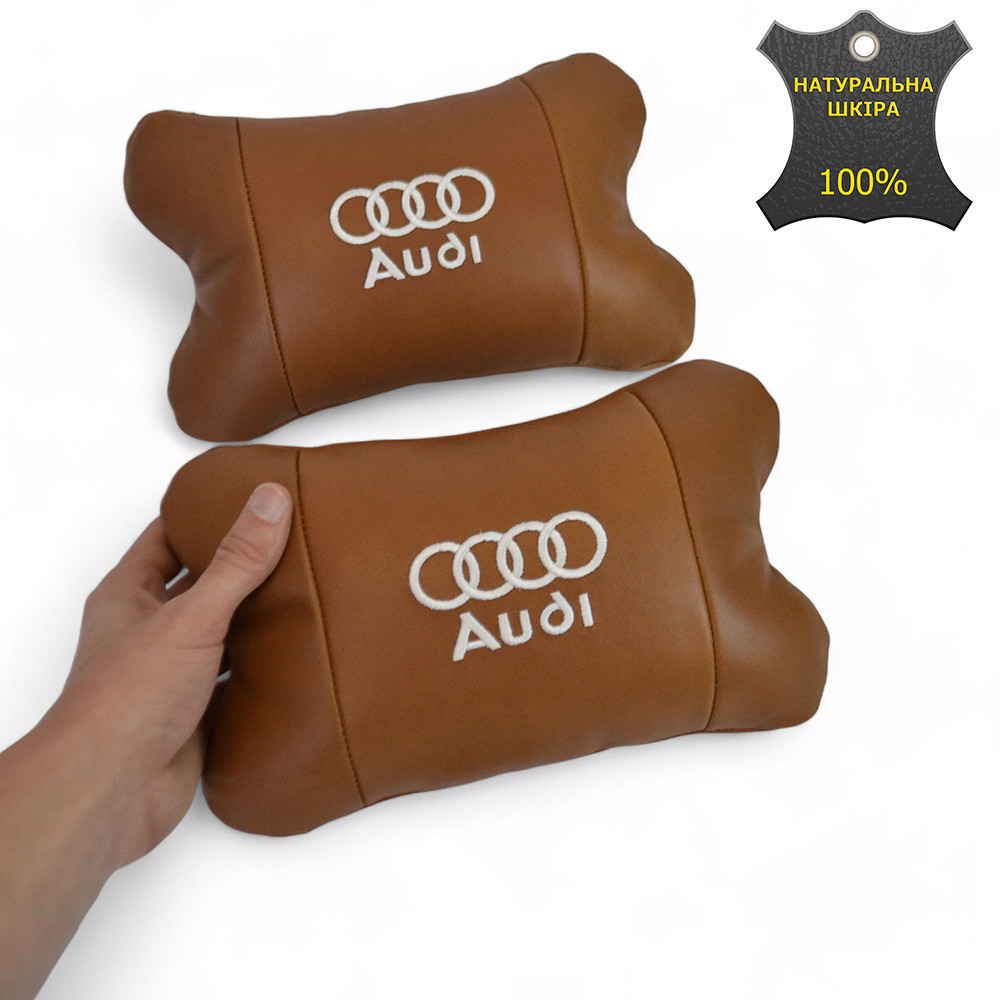 Подушка підголовник в подарунок Audi Ауди, Подушки під голову автомобіль, Подушки під QD-547 голову машину Київ - фото 2