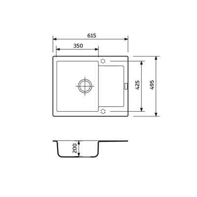 Мойка кухонная Adamant Minimal Old stone (1824296102310) Вінниця