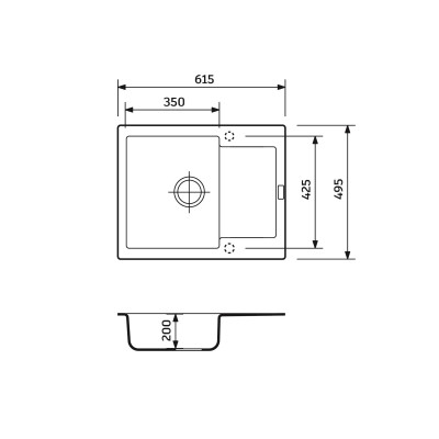 Мойка кухонная Adamant Minimal Old stone (1824296102310) Вінниця - фото 5