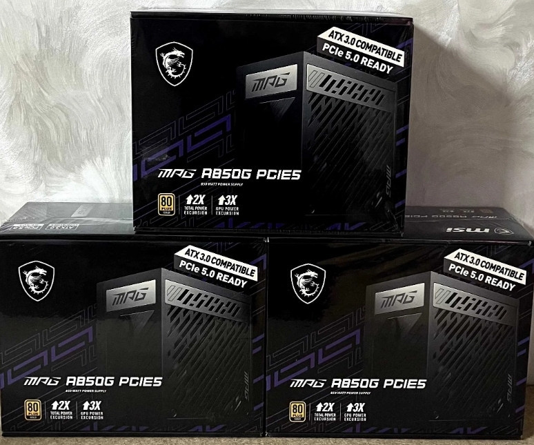 Блок Питания: MSI MPG A850G PCIE5 в наличии! Киев - изображение 1