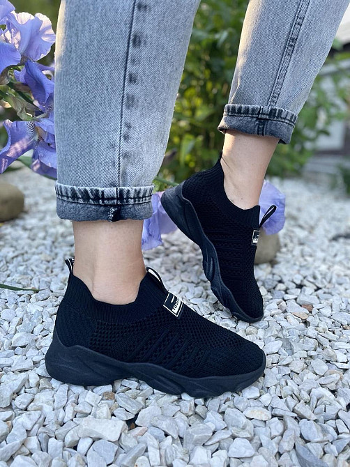 LB Сліпони жіночі LB 778-1 чорні (весна-літо, сітка) (5071) Коломия - фото 5