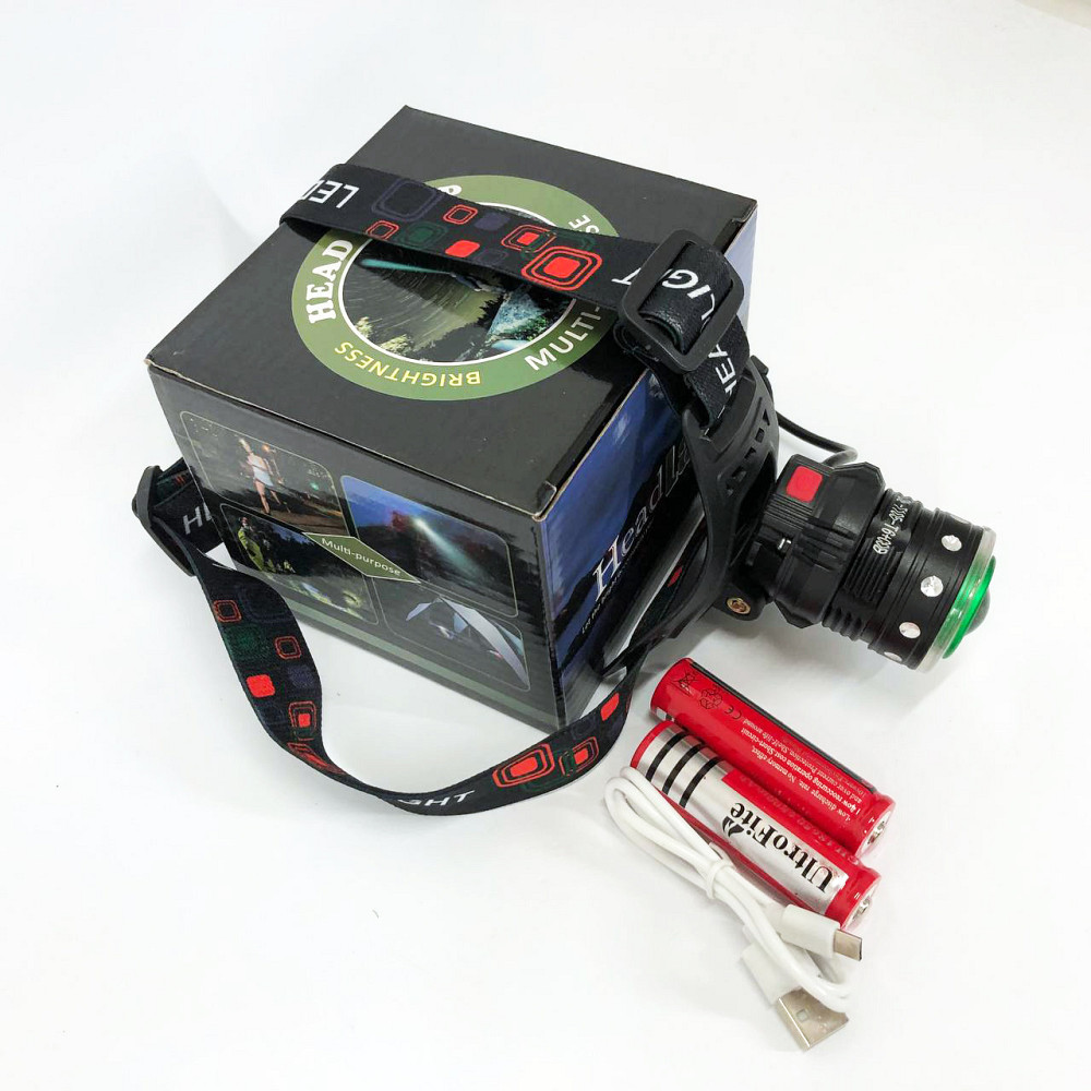 Ліхтарик на лоб Police, Водонепроникний ліхтарик Налобний з захистом від вологи JE-10 Львів - фото 5