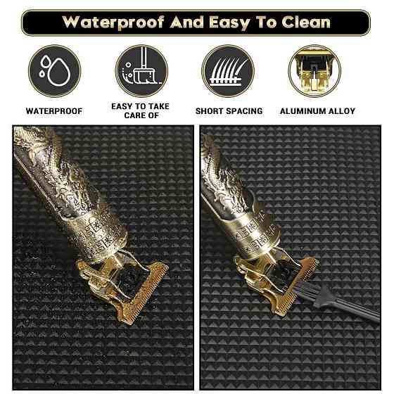 Акумуляторний триммер для стрижки волосся, бороди та вусів. Машинка-триммер Vintage Київ