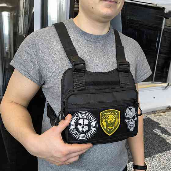 Мужские сумки через плечо, Сумка пояс плечо мужская тактическая, Тактическая сумка на грудь XO-21 Львов