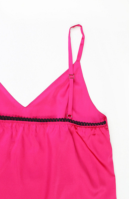 Пижама женская шелковая Малиновый 3XL-4XL Харьков - изображение 5