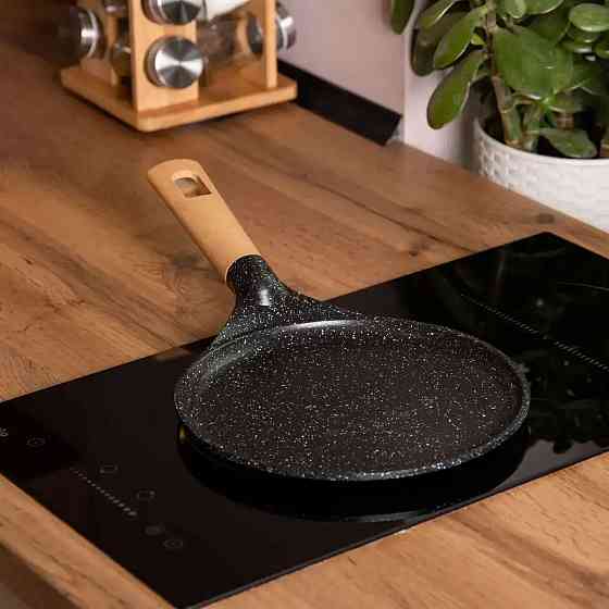 MGC Алюмінієва млинцева сковорода з мармуровим антипригарним покриттям Ø 26 см, товсте дно MGC Коломия