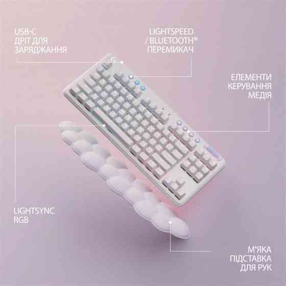 Клавіатура бездротова Logitech G715 Tactile White (920-010465) ( Білий ) Харьков