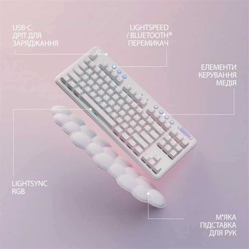 Клавіатура бездротова Logitech G715 Tactile White (920-010465) ( Білий ) Харьков - изображение 4